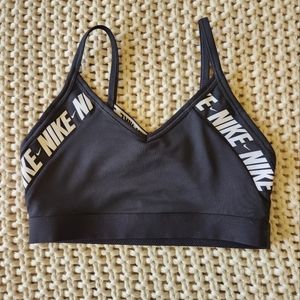 Nike Indy Light Sports Bra - Black Logo - Size S